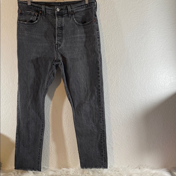 Levi's Denim - LEVI’S High Rise Button Fly Denim Jeans Raw Hem Size 32